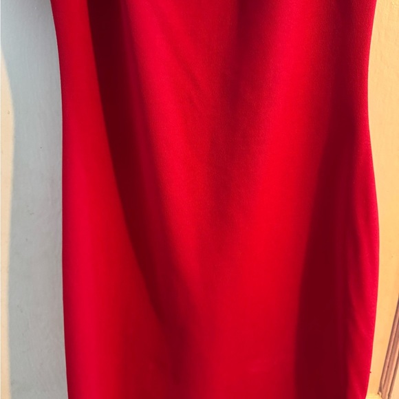 BCX Red Ruffled Peplum Cocktail Dress - Picture 3 of 9